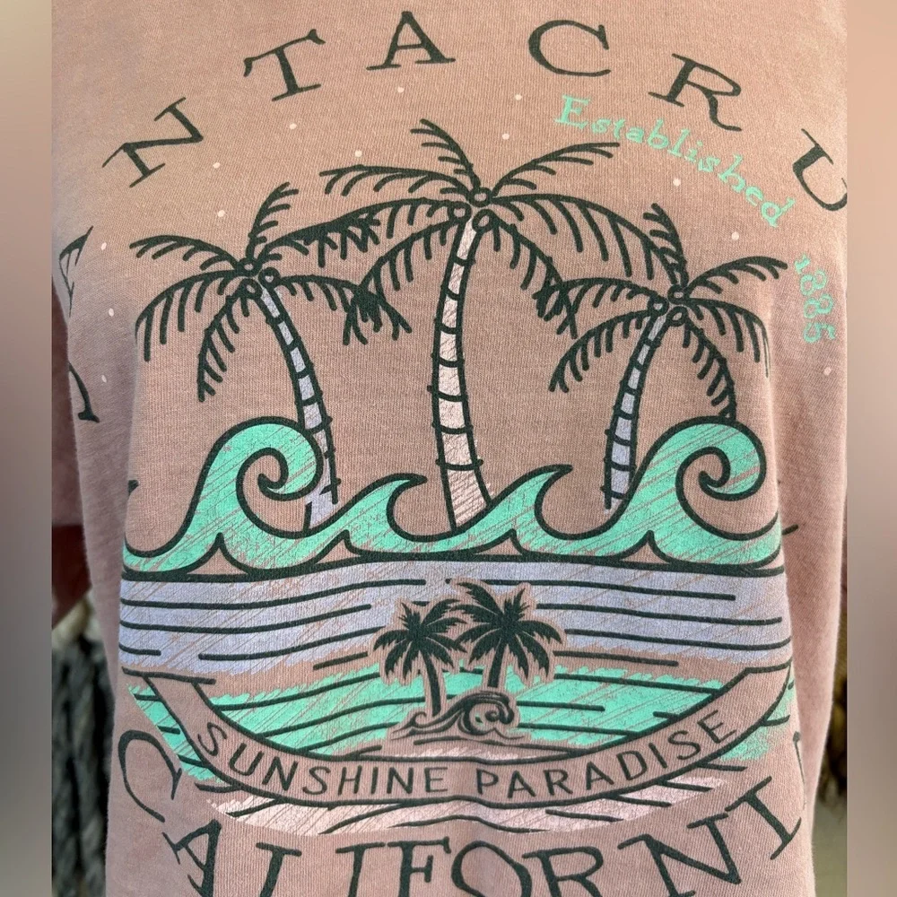 Santa Cruz Skateboards California Tee in Peach Pink - Picture 15 of 16